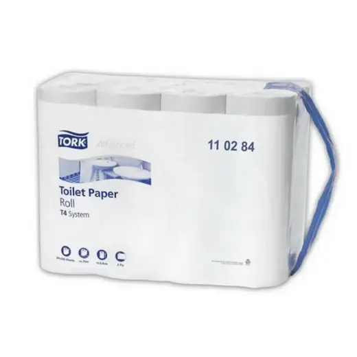 Tualetes papīrs TORK Advanced T4, 2 sl., 248 lapiņas rullī, , 10 cm x 34.72 m, 24 gab./iepak.