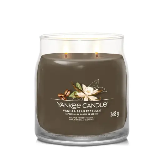 Yankee Candle Signature Medium Candle Vanilla Bean Espresso 368 G