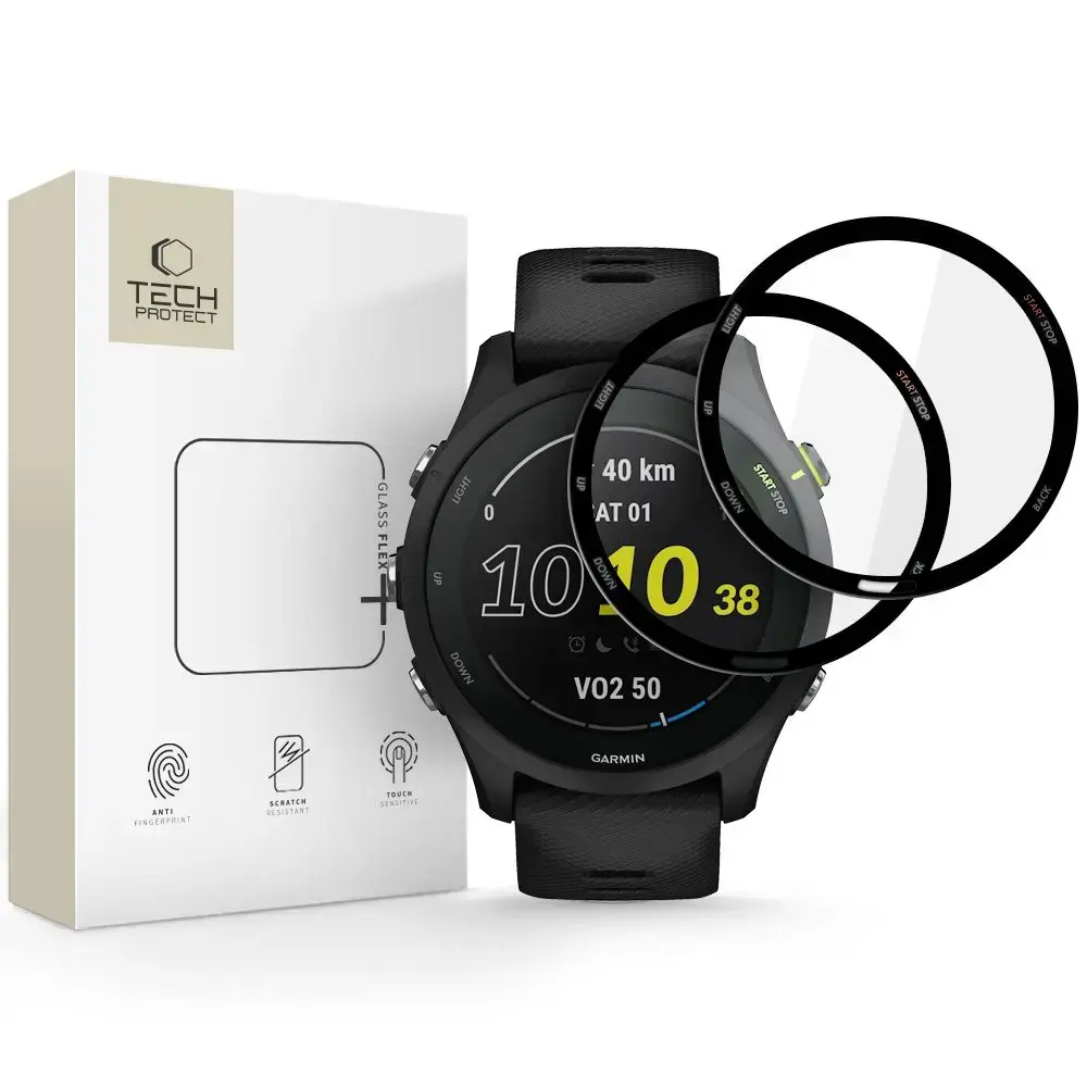 SZKŁO HYBRYDOWE TECH-PROTECT GLASS FLEX+ 2-PACK GARMIN FORERUNNER 255 | 255 MUSIC BLACK