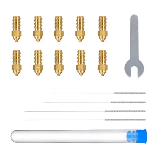 ELEGOO Neptune 4 / 4 Pro Brass Nozzle Set (0.2 mm x2, 0.4 mm x4, 0.6 mm x2, 0.8 mm x2)