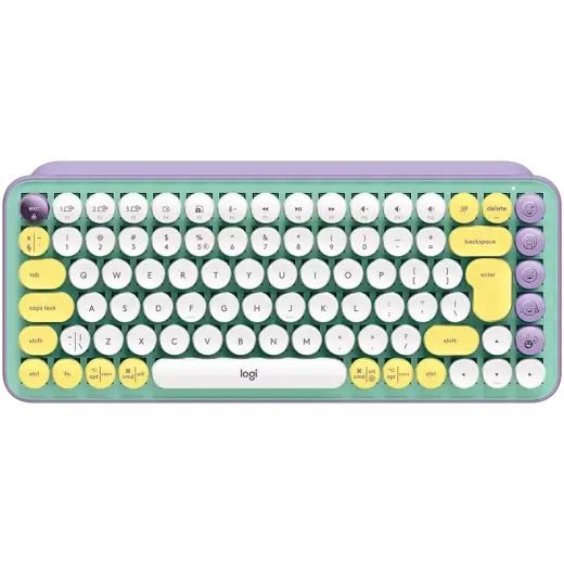 LOGITECH POP Keys Bluetooth Mechanical Keyboard - DAYDREAM MINT - US INT'L