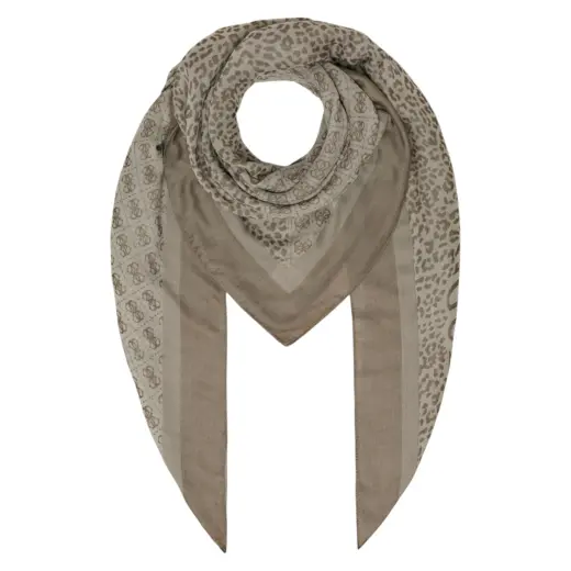 Guess, Animalier, Textile Scarf, 4G Logo, AW8853 POL03, 135 x 135 cm, For Women