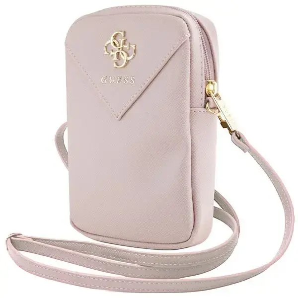 Guess Torebka GUWBZPGSTEGP różowy|pink Zip Triangle 4G
