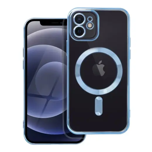 Electro Mag Cover telefoni ümbris MagSafe toega iPhone 12 sinine