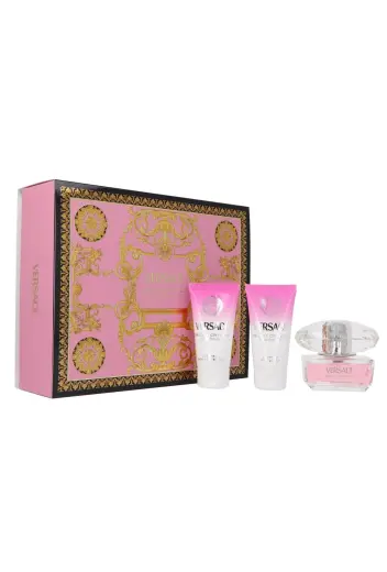 Set Versace Bright Crystal Edt 50ml + Shower Gel & Body Lotion 50ml