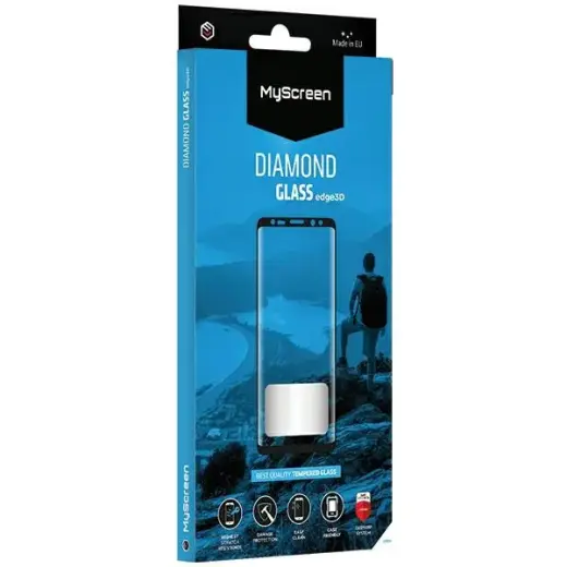 MS Diamond Glass Edge 3D OnePlus 12R 5G czarny|black Szkło hartowane