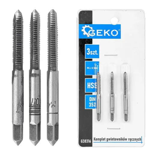 Keermepuurid (3 tk komplekt) M4x0,7mm