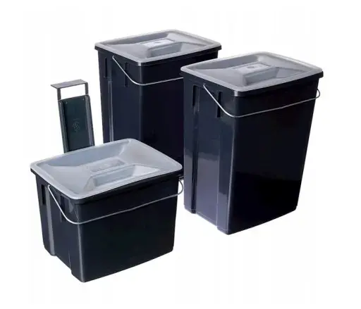 Prügikasti komplekt Biobox 2x10L+6L hall