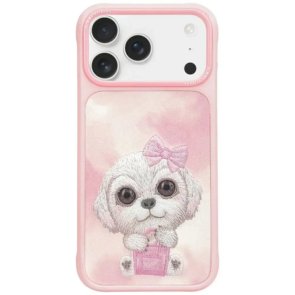 Nimmy Big Eyed Pet 2.0 Dog telefoniümbris, sobib iPhone 17, roosa