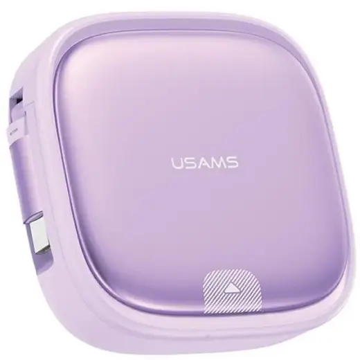 USAMS SJ650USB03 3-in-1 провод для передачи данных и зарядки | USB-A на Micro USB, USB-C, Lightning | 60W | фиолетовый