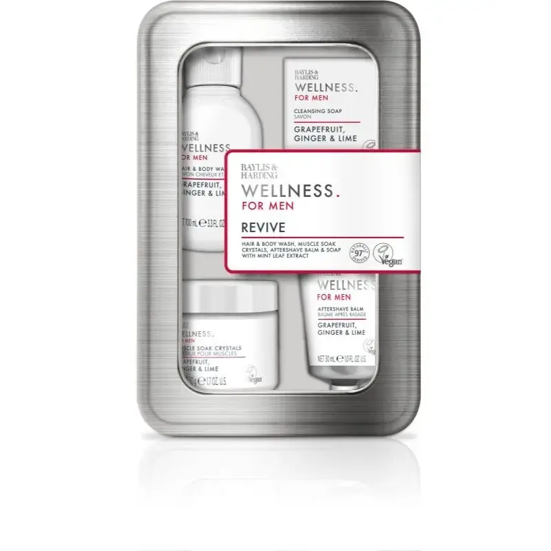 Baylis & Harding Wellness. for Men. Revive Gift Set for the Bath for Men