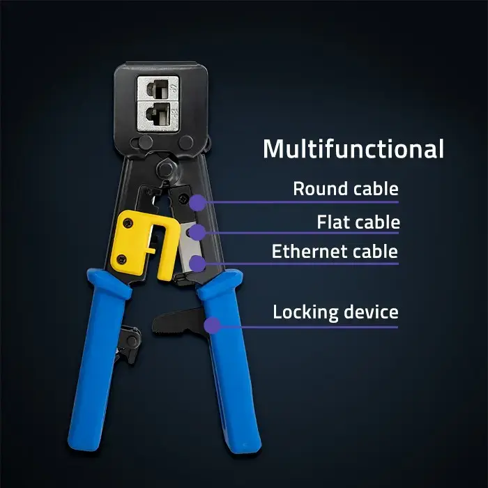 Qoltec Crimping machine for modular joints | 8p 6p