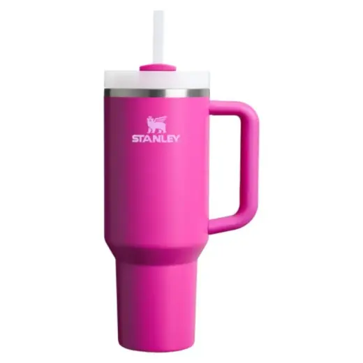 Termosinis puodelis su šiaudeliu The Quencher H2.O FlowState Tumbler 1.18L fuksija