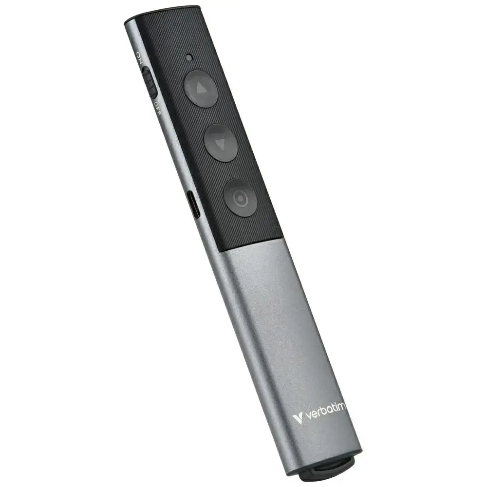 Presenter Verbatim Agenda with laser pointer grey 32366