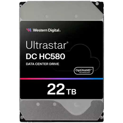 HDD Server WD/HGST Ultrastar 22TB DC HC580, 3.5", 512MB, 7200RPM, SATA, 512E SE NP3, SKU: 0F62785