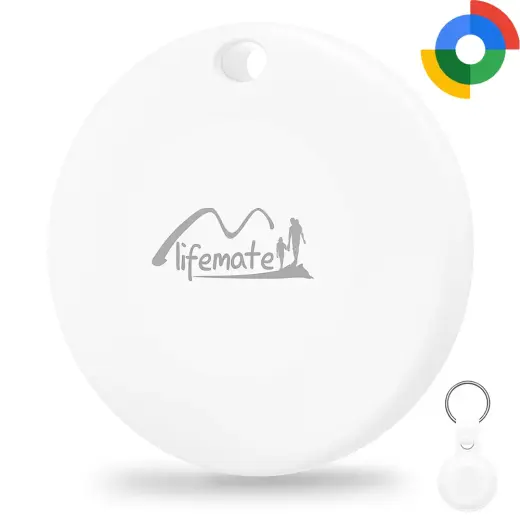 Lifemate GPS Bluetooth LifeTag Tracker HD-P16-3 Android + keyring white