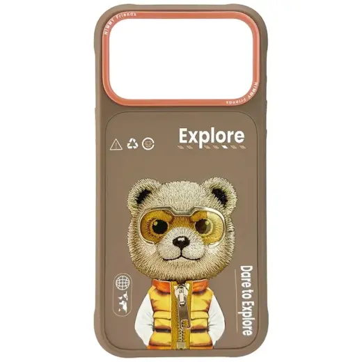 Etui Nimmy Cool&Cute 2.0 Bear do iPhone   17 Pro beżowy