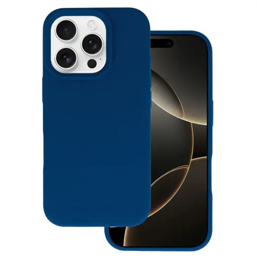 Tel Protect Silicone Premium telefoni ümbris iPhone 16 Pro tumesinine