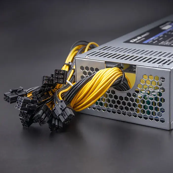 Qoltec POWER SUPPLY 1850W PCI-E| 80 Plus Platinum | Data mining