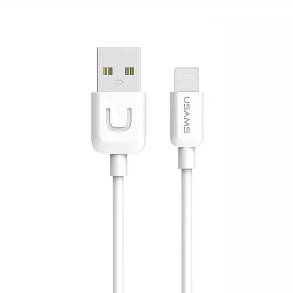 Usams U-TURN Universal Silicone Apple Lightning (MD818ZM | A) провод для передачи данных и зарядки | USB-A на Lightning | 1m | белый