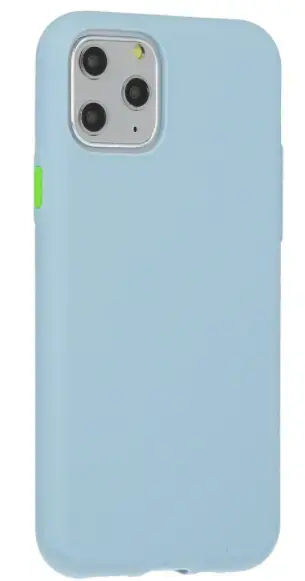 Fusion Solid Case Silikona Aizsargapvalks Priekš Apple iPhone 11 Gaiši Zils