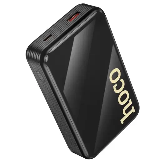 Hoco Q37A išorinė baterija (powerbank) | 20 000 mAh | 22.5W | PD, QC | USB-C, Lightning | juodas