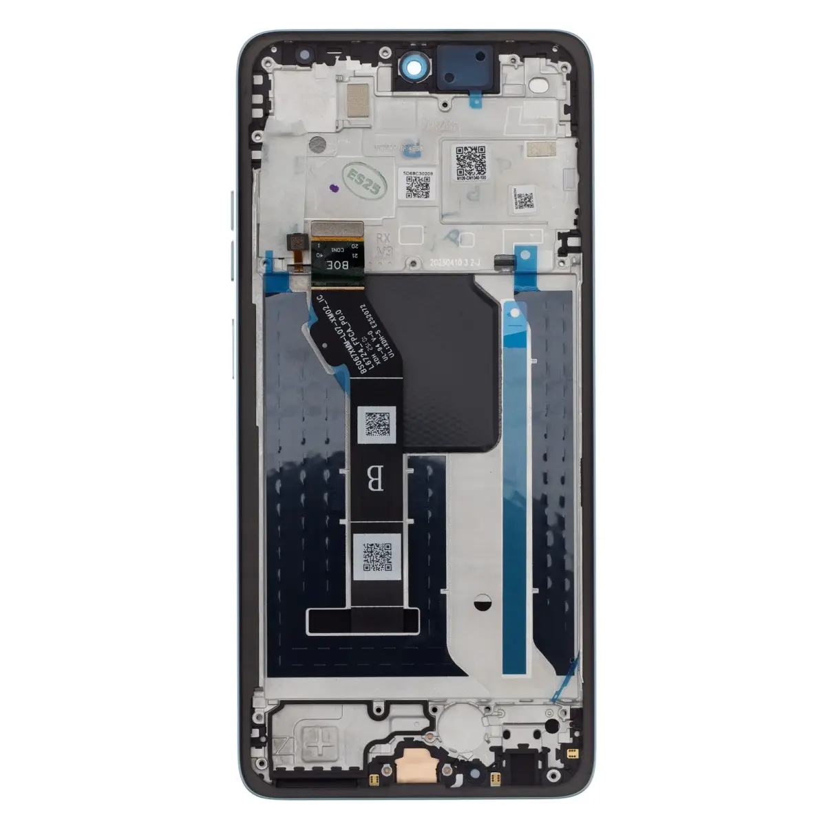 Motorola G56 LCD Display + Touch Unit + Front Cover Gray Mist (Service Pack)