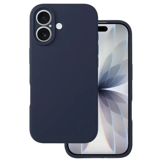 Silicone Lite maciņš telefonam iPhone 17 tumši zils