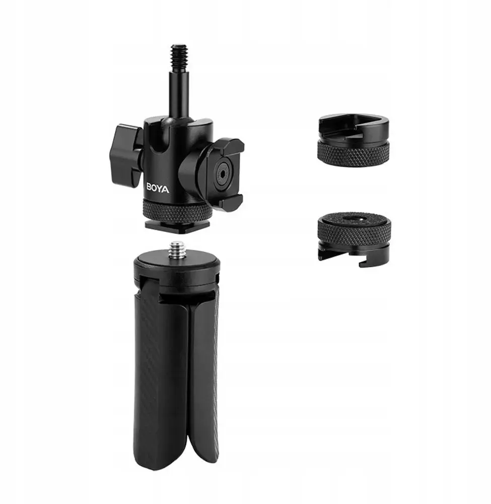 Statyw tripod BOYA Desktop Stand 01 1/4" do mikrofonu i kamery - czarny