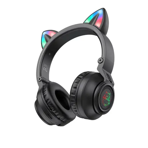Наушники Borofone BO18 Cat Ear bluetooth черный