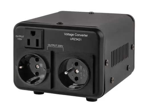 Transformer voltage converter 230/110Vac and 110/230Vac, 500VA with revers