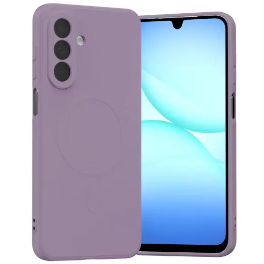 MERCURY Semi-Silicone telefoni ümbris MagSafe toega Samsung Galaxy A17 4G (A175) lilla