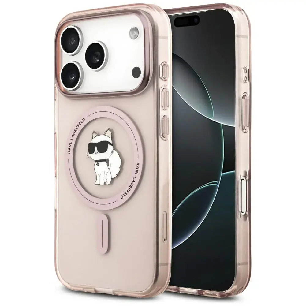 Etui Karl Lagerfeld IML Choupette         MagSafe do iPhone 17 Pro różowy