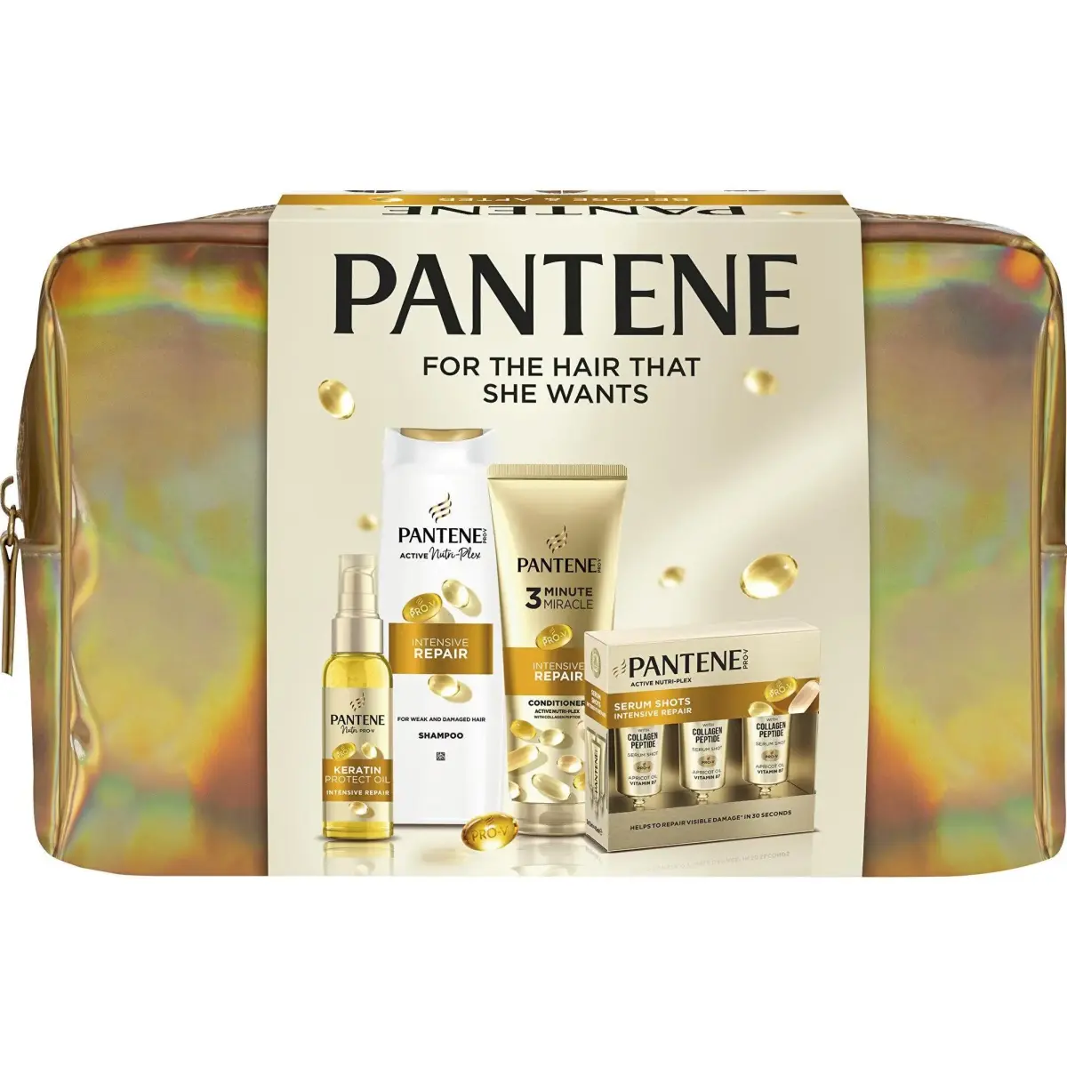Pantene, Set Regalo Bellezza, Intensive Repair Haarpflege Geschenkset (Set per La Cura Dei Capelli)