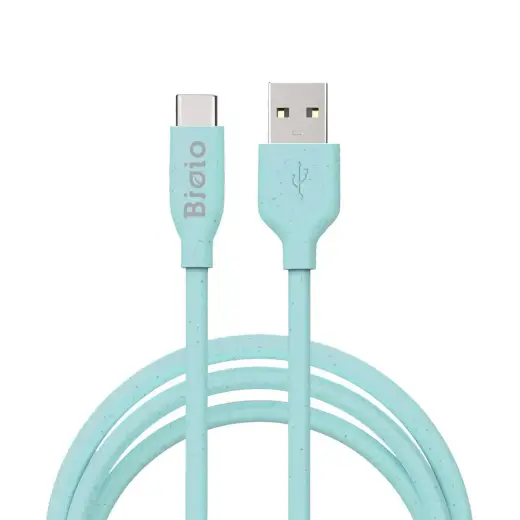 Bioio cable USB - USB-C 1,0 m 2,4A blue