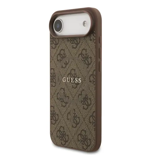 Guess 4G Colored Ring maciņš ar MagSafe atbalstu telefonam iPhone 17 Air brūns