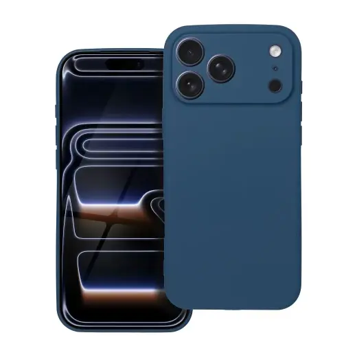 Soft maciņš telefonam iPhone 17 Pro Max tumši zils