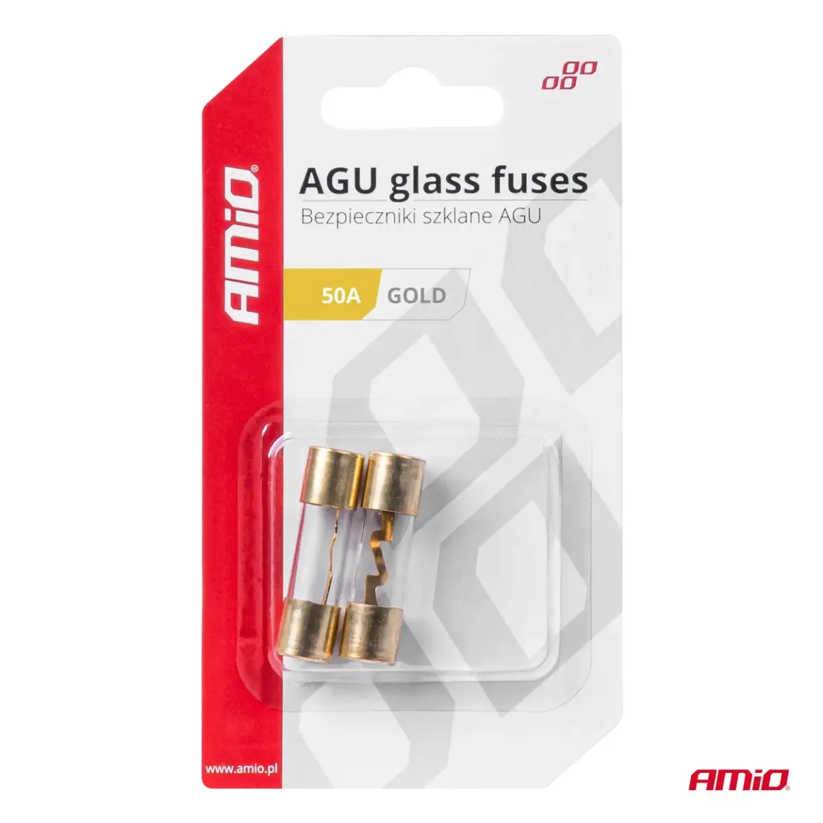Car AGU glass fuses 50A AMIO-03486