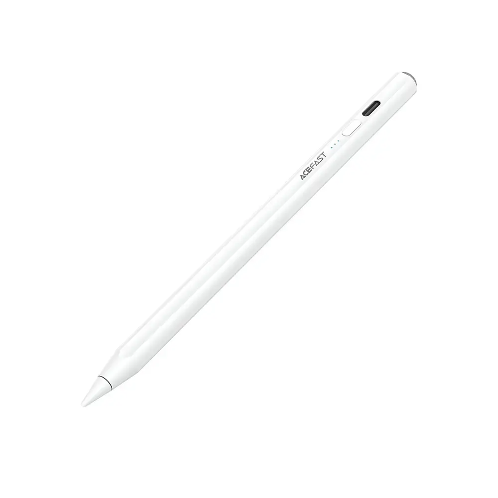 Acefast V2 Capacitive Stylus for iPad with 2 Interchangeable Tips - White