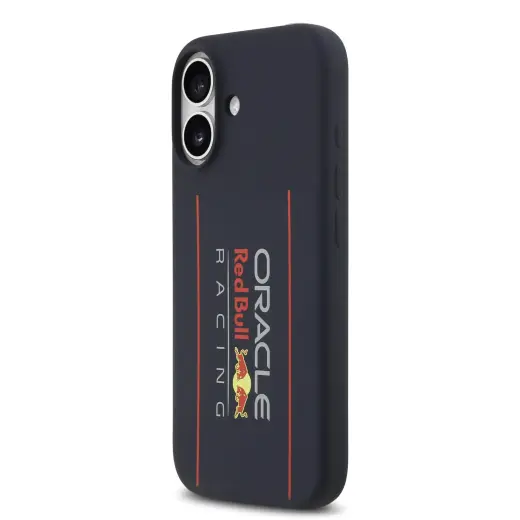 Red Bull Silicone Vertical Logo MagSafe Case for iPhone 17 Navy
