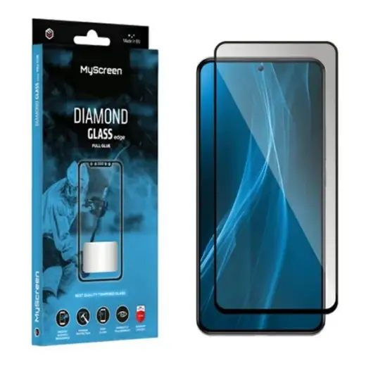MS Diamond Glass Edge aizsargstikls telefonam Xiaomi 13T | Xiaomi 13T Pro melns