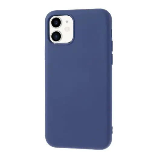 Fusion Soft Matte Back Case Silikona Aizsargapvalks Priekš Apple iPhone 11 Zils