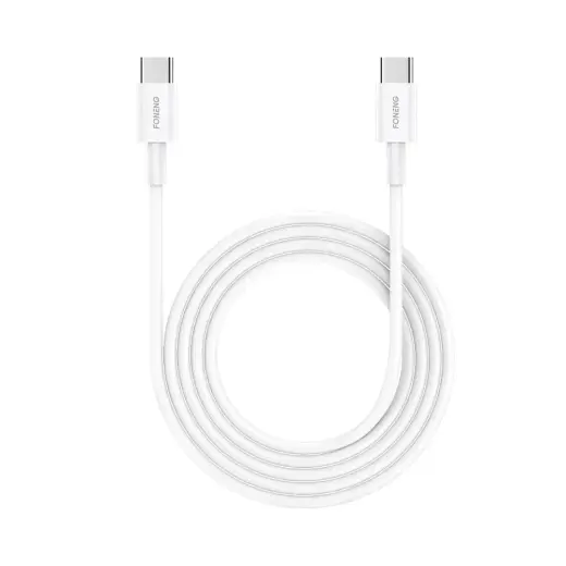 Foneng X55 data transfer and charging cable | USB-C to USB-C | 60W | 2m | white