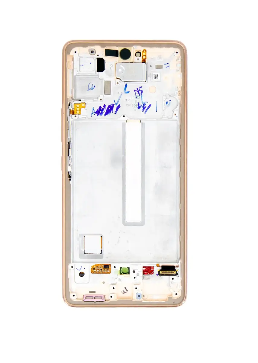LCD display + Touch Unit + Front Cover Samsung A536B Galaxy A53 5G Awesome Peach (Service Pack)