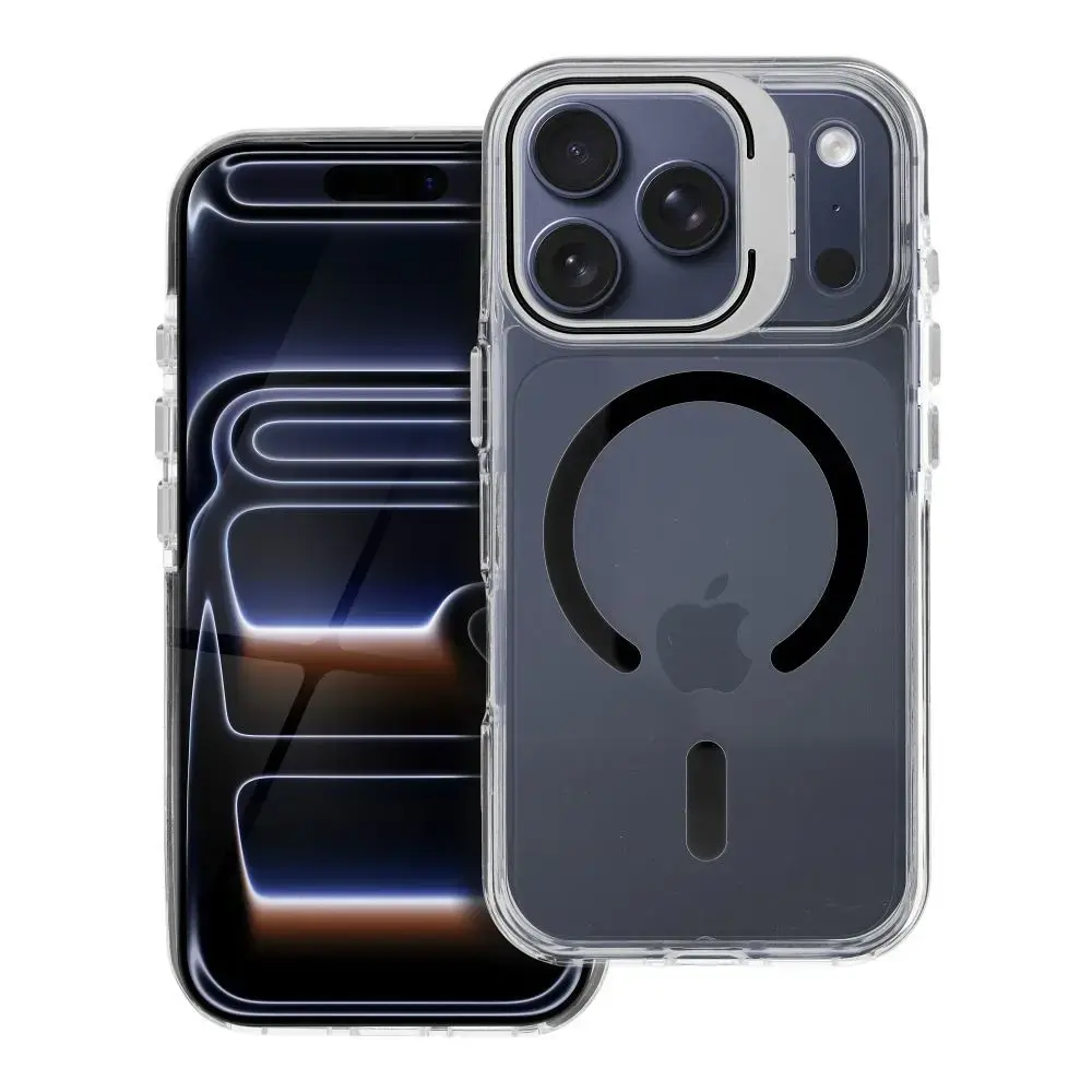 Lens Mag Cover phone case with MagSafe support for iPhone 17 Pro | iPhone 18 Pro black (with camera lens protection)