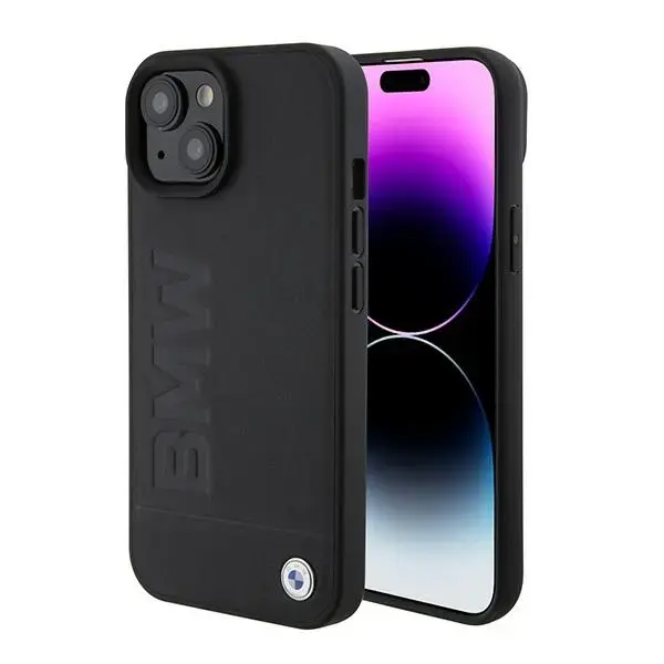 BMW BMHMP15SSLLBK iPhone 15 6.1" czarny|black Magsafe hardcase Signature Logo Imprint