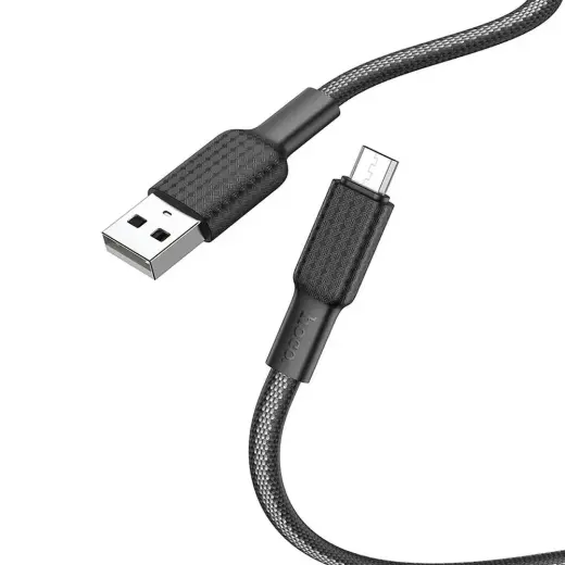 Hoco X69 data transfer and charging cable | USB-A to Micro USB | 12W | 1m | black, white