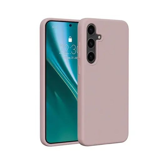 Etteri Silicone phone case for Samsung Galaxy S25 light pink