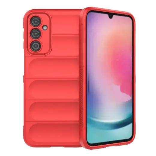 Magic Shield telefono dėklas Samsung Galaxy A24 4G (A245) raudonas
