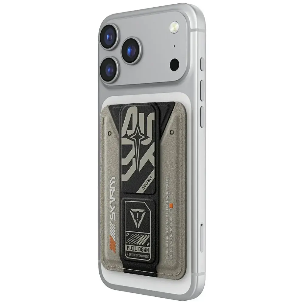 Wallet Skinarma Kado Aegis Magnetic     Cardholder Grip Stand grey